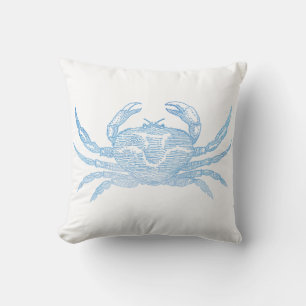 Blauwe krab kussen