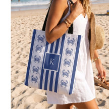 Blauwe Krab Kust Nautilus Monogram