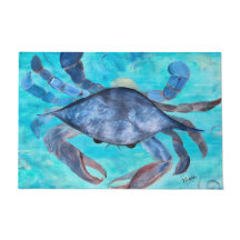 Blauwe krab kust thuis
