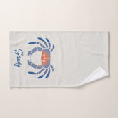Blauwe krab Logo Bad Handdoek (Handdoek)
