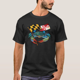 Blauwe krab Maryland T-shirt