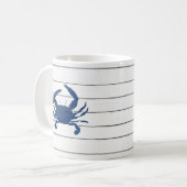 Blauwe krab Mok kustkoffie (Voorkant links)