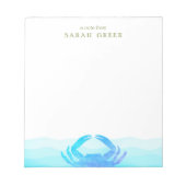 Blauwe krab notitieblok (Voorkant)