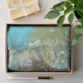 Blauwe krab oceaan Gevist Tissuepapier (Geschenk)