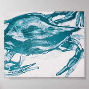 blauwe krab poster