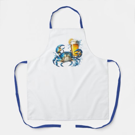 Blauwe krab schort (Voorkant)