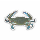 Blauwe krab sticker (Voorkant)