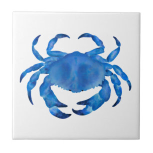 Blauwe Krab Tegeltje
