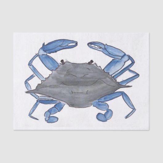 Blauwe krab tissuepapier (Voorkant)