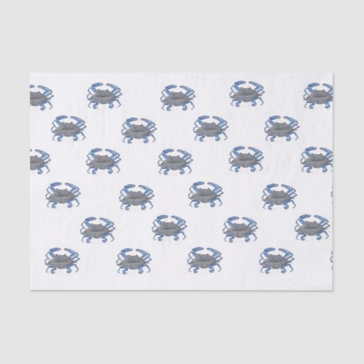 Blauwe krab tissuepapier (Voorkant)