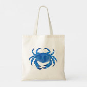 Blauwe krab tote bag (Achterkant)