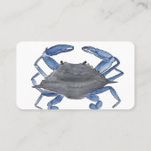 Blauwe krab visitekaartje (Achterkant)
