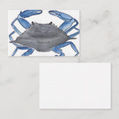 Blauwe krab   visitekaartje (Voorkant / Achterkant)