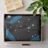 Blauwe Krab Weefsel/Decoupage Papier (Geschenk)