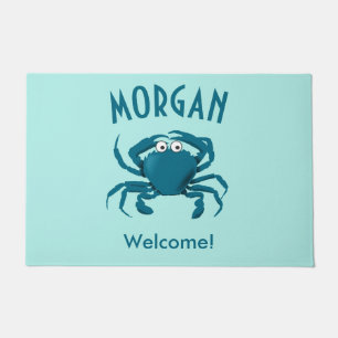 Blauwe krab Welkomstdeur Mat Doormat
