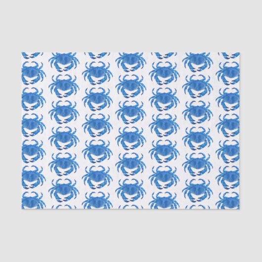 Blauwe krab Zeeduivel Tissuepapier (Voorkant)