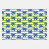 Blauwe krabbetjes inpakpapier vel (Voorkant 2)