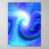 Blauwe kracht poster (Voorkant)