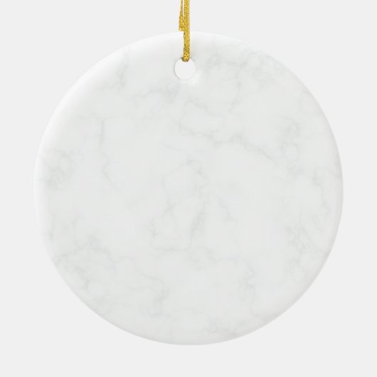 Blauwe krans eerste Kerstmis verloofd Keramisch Ornament (Achterkant)