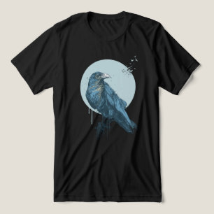 Blauwe kraw T-Shirt