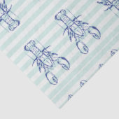 blauwe kreeft tissuepapier (Detail)