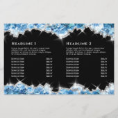 Blauwe kristallen bifold brochure (Achterkant)