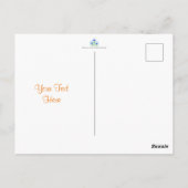 Blauwe krokussen in lente ansichtkaart briefkaart (Achterkant)