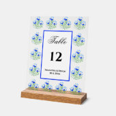 Blauwe kruiden acryl bord (Hoek)