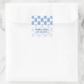 Blauwe kruidenkruiden weddenschappen vierkante sticker (Tas)