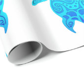 Blauwe kruidenschildpad cadeaupapier (Rol Hoek)