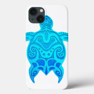 Blauwe kruidenschildpad iPhone 13 hoesje