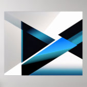 Blauwe Kruising Poster (Voorkant)