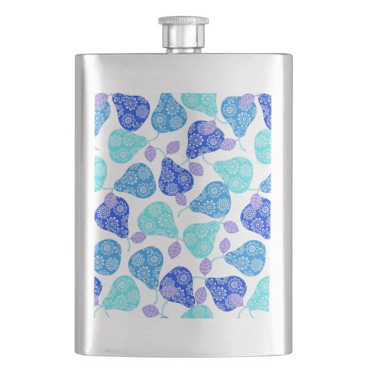 Blauwe kubus' pears pattern flacon (Voorkant)
