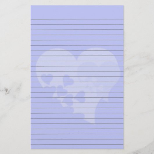 Blauwe kunstgebondenheid briefpapier (Voorkant)