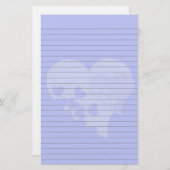 Blauwe kunstgebondenheid briefpapier (Voorkant / Achterkant)