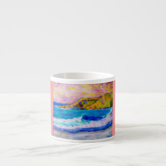 blauwe kust espresso kop