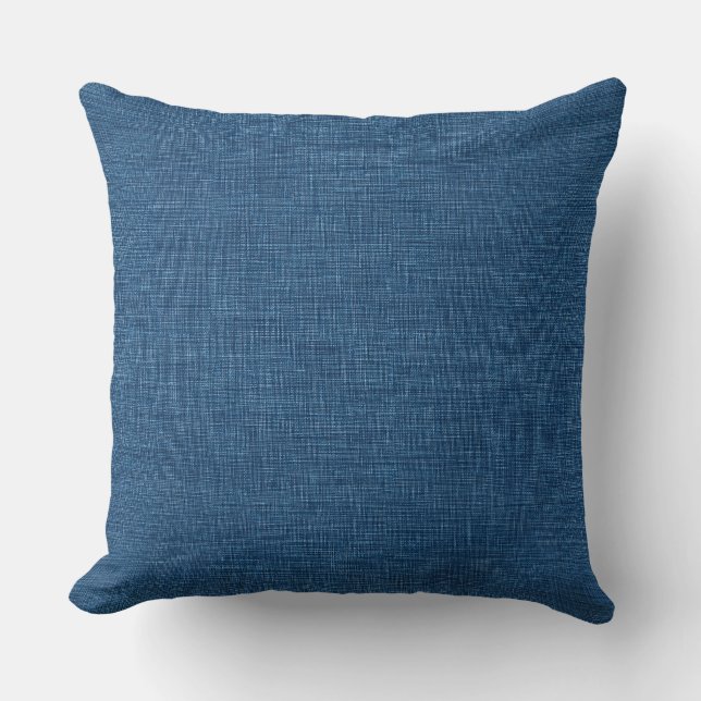 Blauwe Kust Worp Kussen (Voorkant)