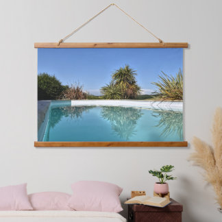 Blauwe Kustkleuren Tapijt Hangend Wandkleed