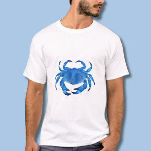 Blauwe kustkrab t-shirt