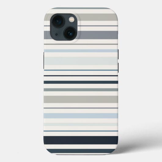 Blauwe Kuststrepen Case-Mate iPhone Case (Achterkant)