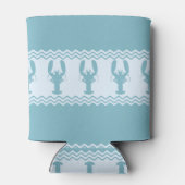 Blauwe kuststrook blikjeskoeler (Achterkant)