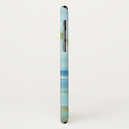 Blauwe kuststrook Case-Mate iPhone case (Achterkant/links)