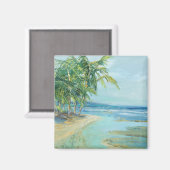 Blauwe kuststrook magneet (Voorkant / Achterkant)