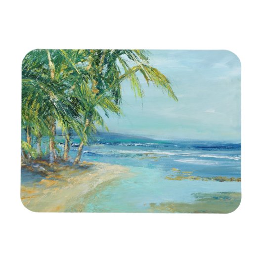 Blauwe kuststrook magneet (Horizontaal)