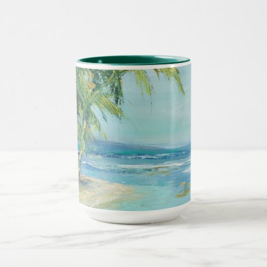 Blauwe kuststrook mok (Midden)