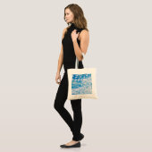 Blauwe kustvogels Moderne Waterverf Art Tote Bag (Voorkant (model))