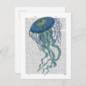 Blauwe kwal briefkaart (Voorkant / Achterkant)