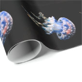 Blauwe kwal cadeaupapier (Rol Hoek)