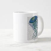 Blauwe kwal extra grote beker (Voorkant rechts)