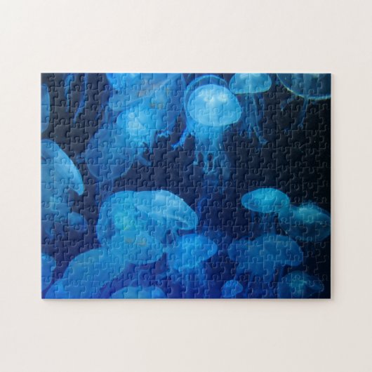 Blauwe kwal legpuzzel (Horizontaal)